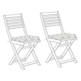 Beliani Lot de 2 coussins pour chaises de jardin en Polyester Moderne FIJI  