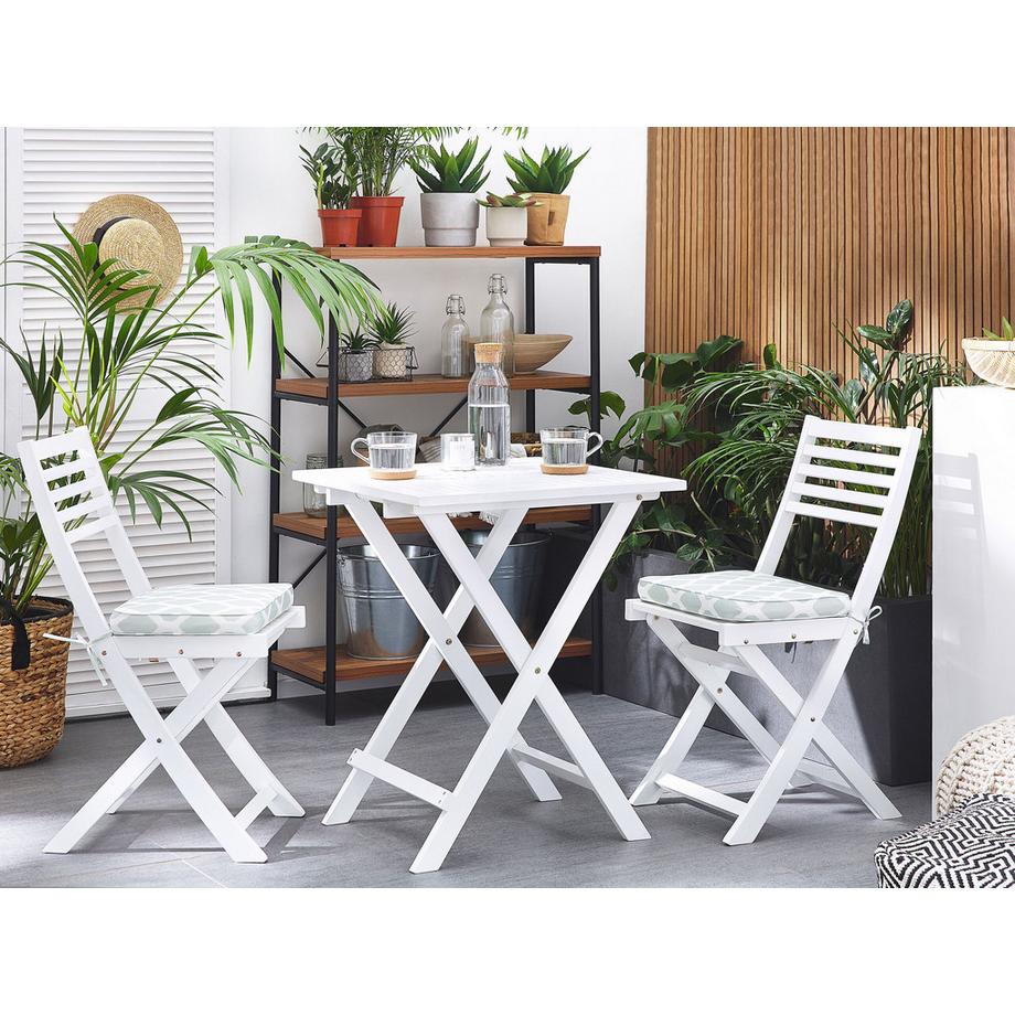 Beliani Gartenstuhlkissen 2er Set aus Polyester Modern FIJI  