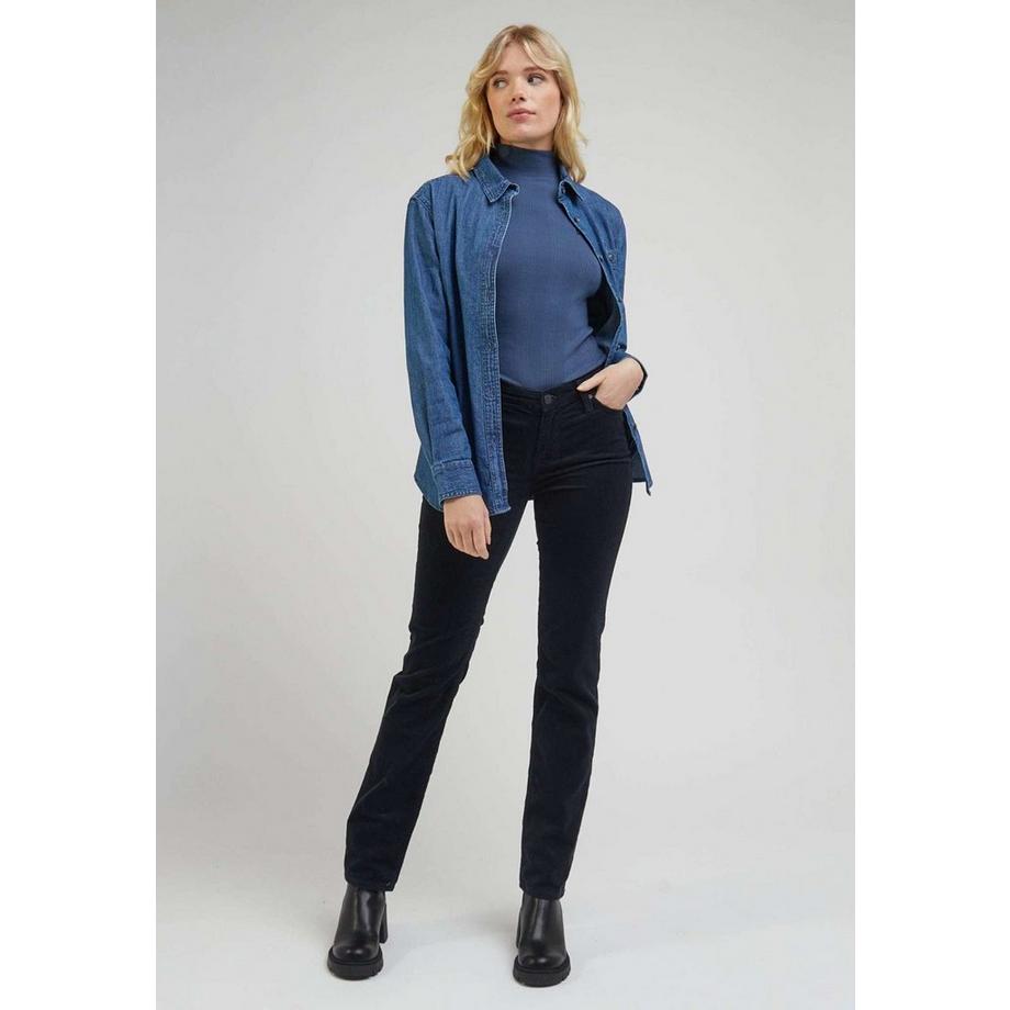 Lee Marion Straight Pantalon en Velours Côtelé  