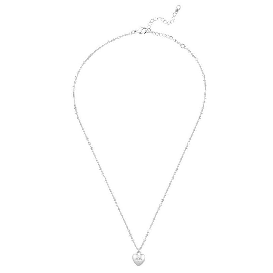 Lulu & Jane  Collier Cœur Laiton Cristal 