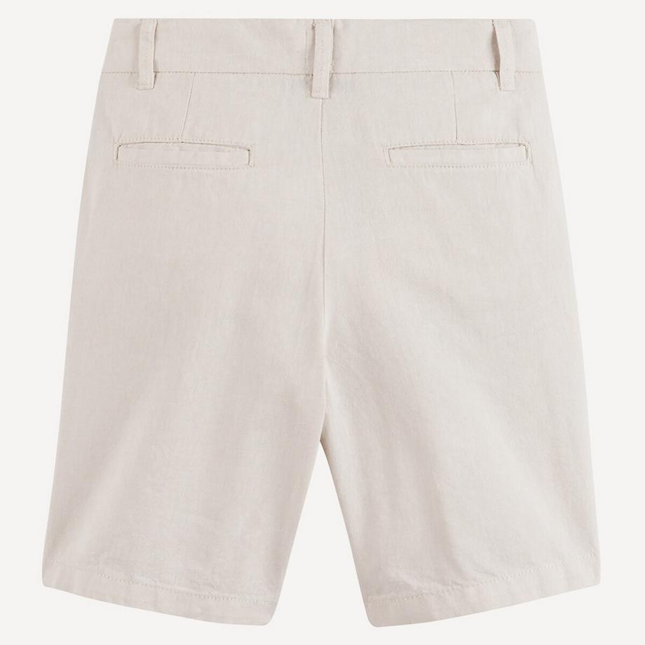 La Redoute Collections  Chino-Bermuda aus Baumwolle/Leinen 