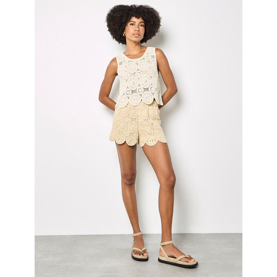 APRICOT Häkel-Kreis-Crop-Top  