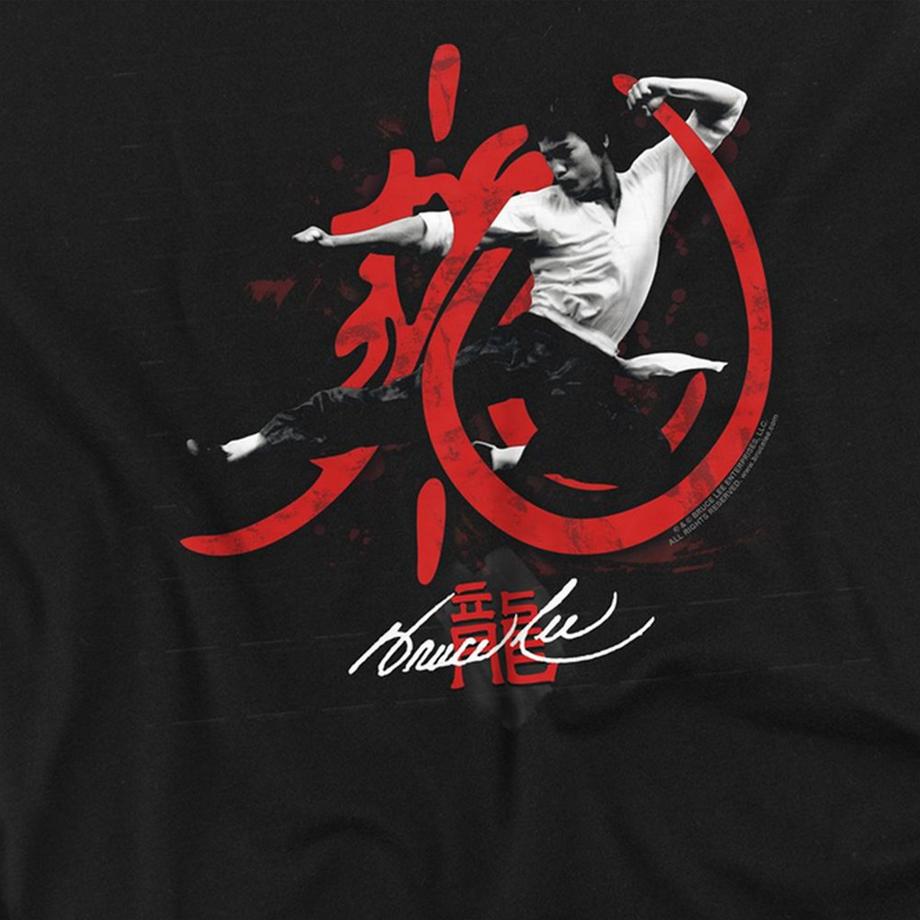 Bruce Lee Maglietta Manica Lunga High Flying  