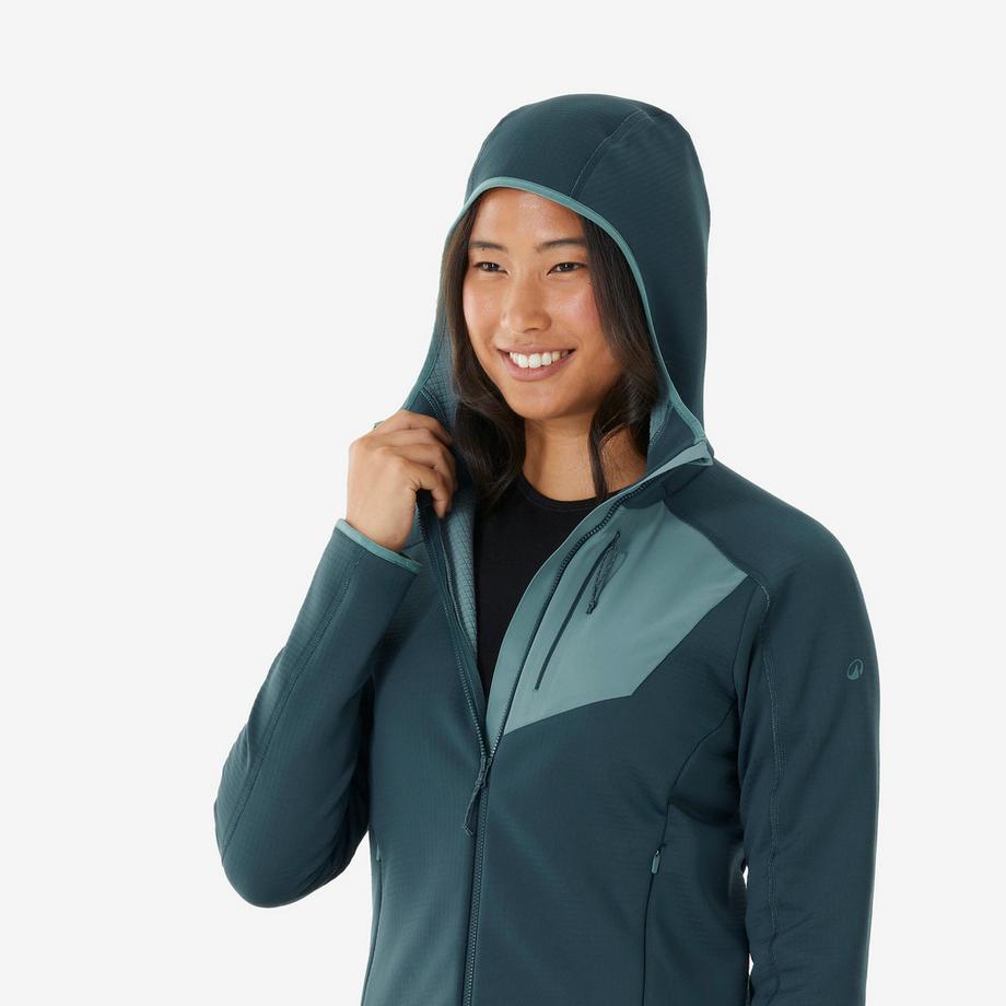 QUECHUA Fleece Wanderjacke  