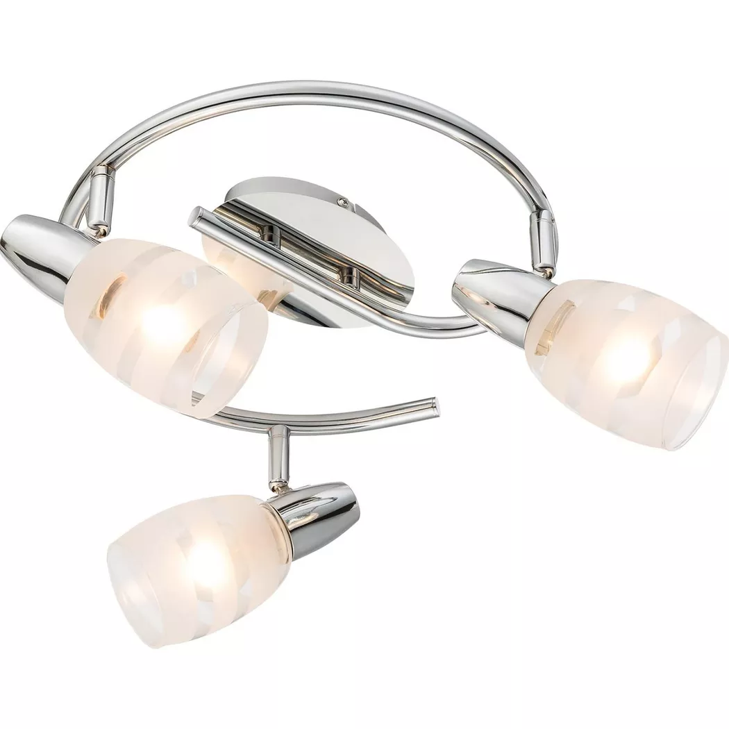 mutoni – Deckenleuchte Chrom 3xE14 28x28x19, One Size, Silber