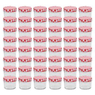 VidaXL Marmeladengläser mit deckeln 48 stk. glas  