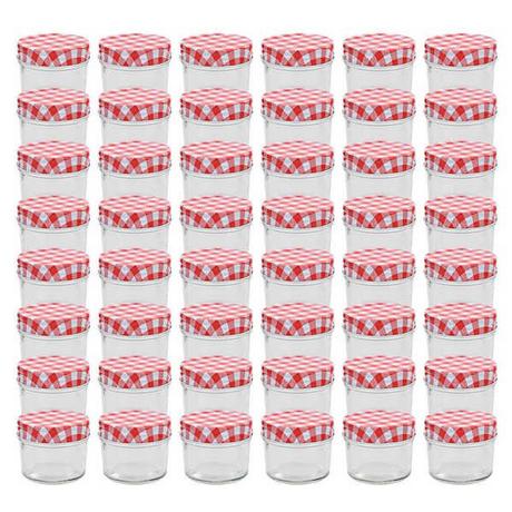 VidaXL Marmeladengläser mit deckeln 48 stk. glas  