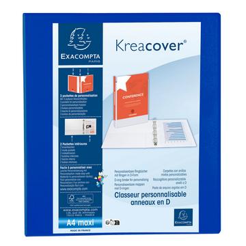 Classeur PP personnalisable Kreacover - 4 anneaux en D 50mm - A4 maxi x 10