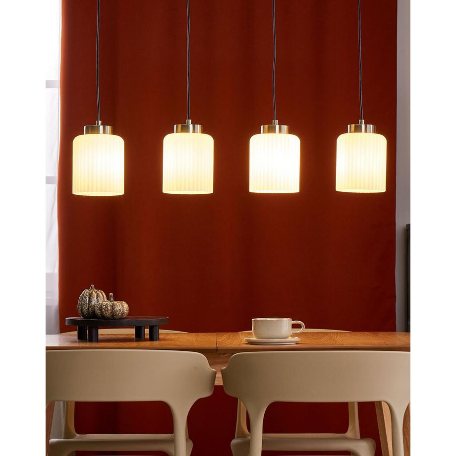 Beliani Lampe suspension en Acier  CAUDELO  