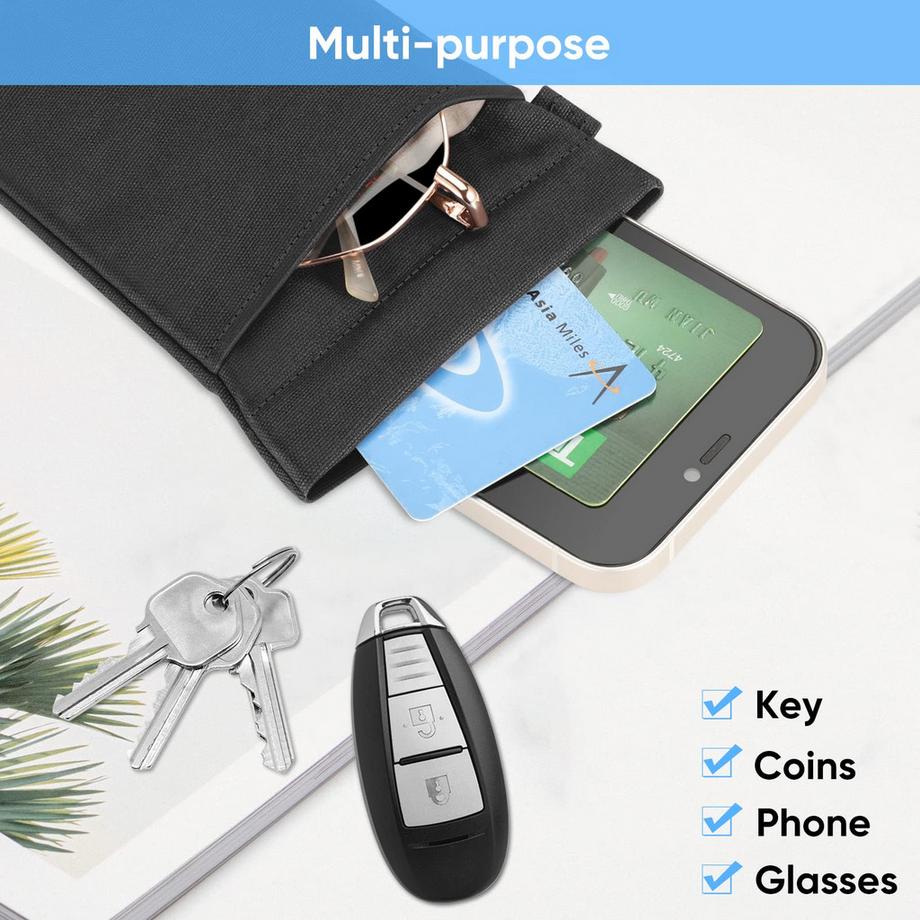 Only-bags.store Double étui à lunettes pour 2 paires de lunettes étui souple à attacher  