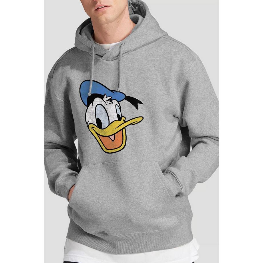 Disney Donald Duck Stampa Grafica Felpa con Cappuccio  