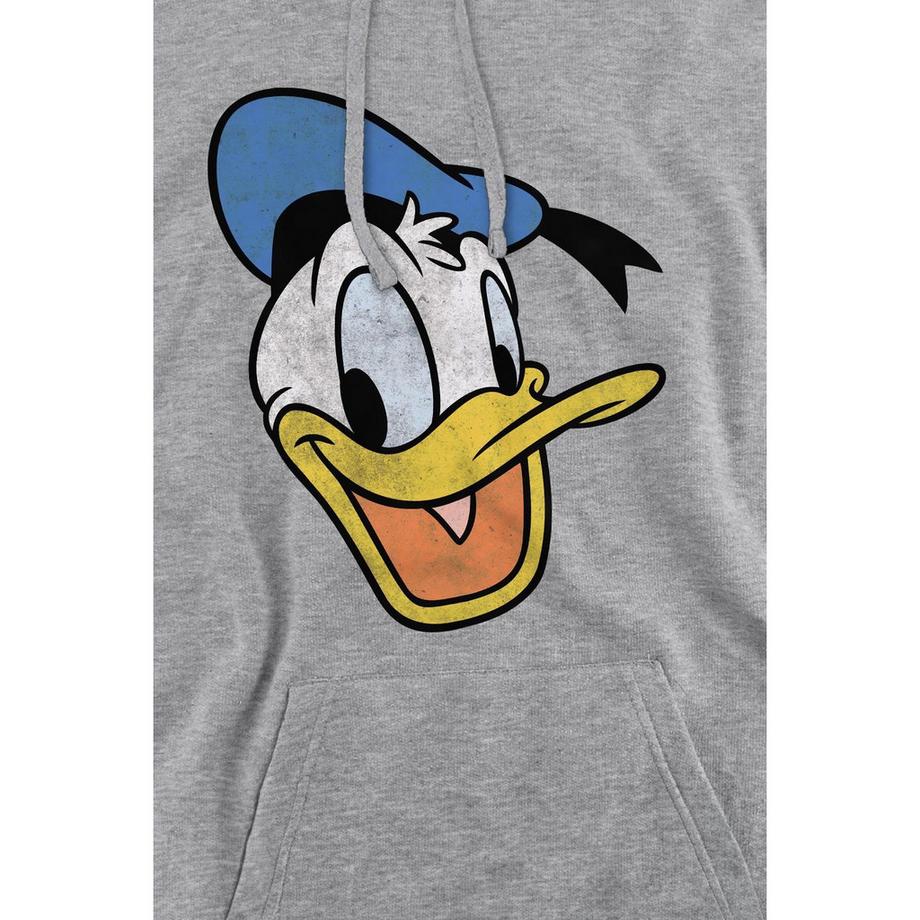 Disney Donald Duck Stampa Grafica Felpa con Cappuccio  