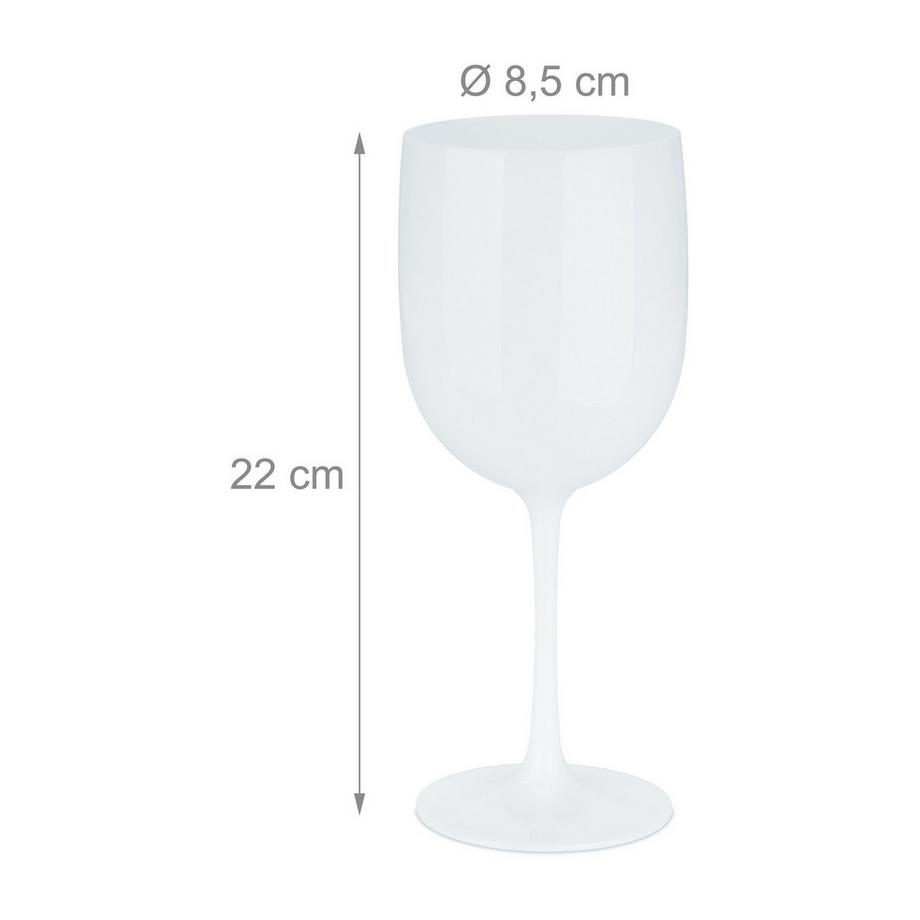 B2X  Weingläser aus Kunststoff, 6er-Set 