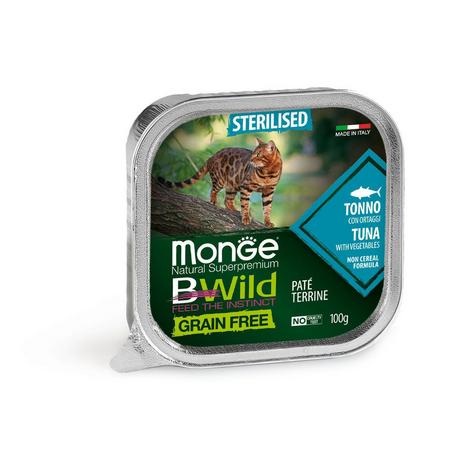 Monge  BWild Katze Sterilized Thunfisch und Garnelen - Multipack 