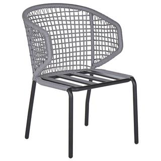 Beliani Lot de 2 chaises en Aluminium Moderne PALMI  