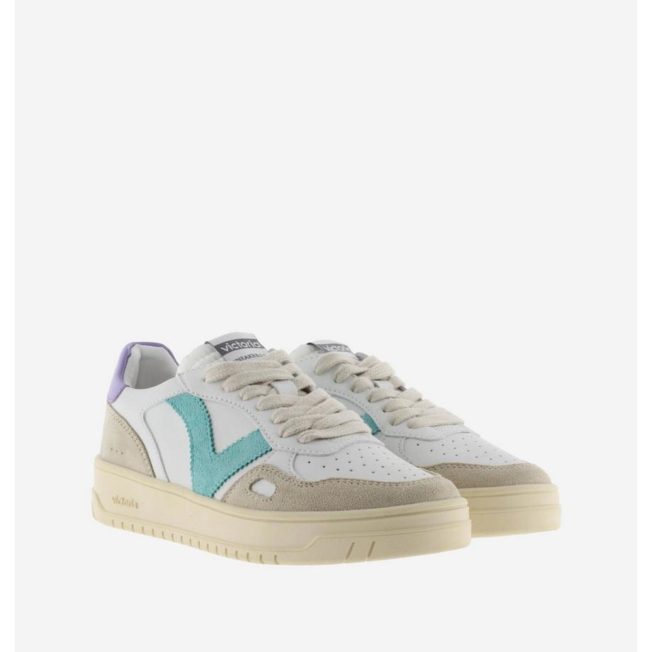 Victoria  sneakers in pelle e camoscio seul 