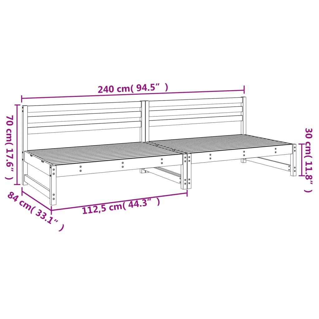 VidaXL Garten mittelsofa kiefernholz  