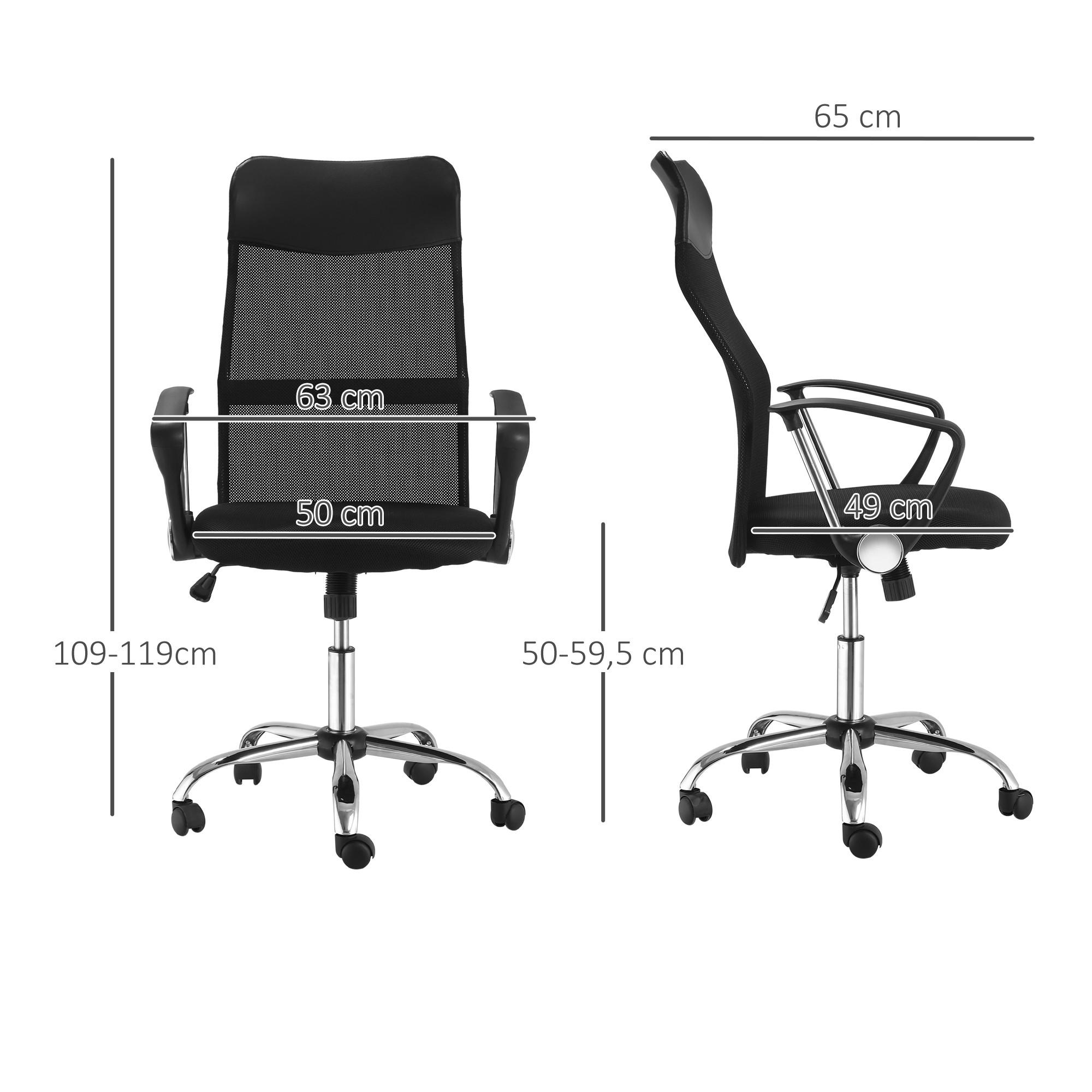 HOMCOM Chaise de bureau  