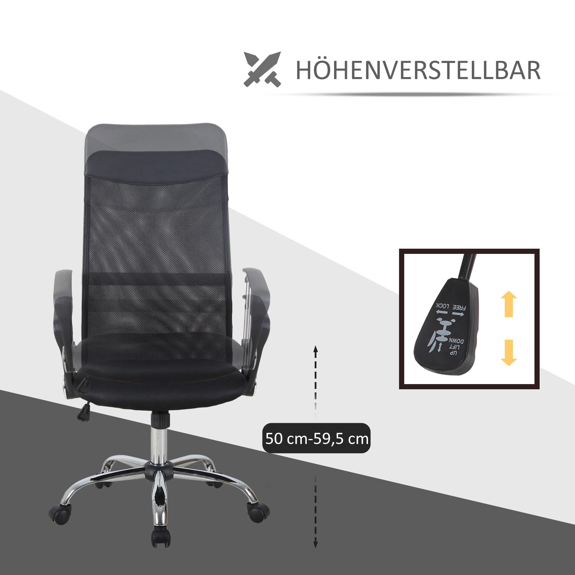 HOMCOM Chaise de bureau  