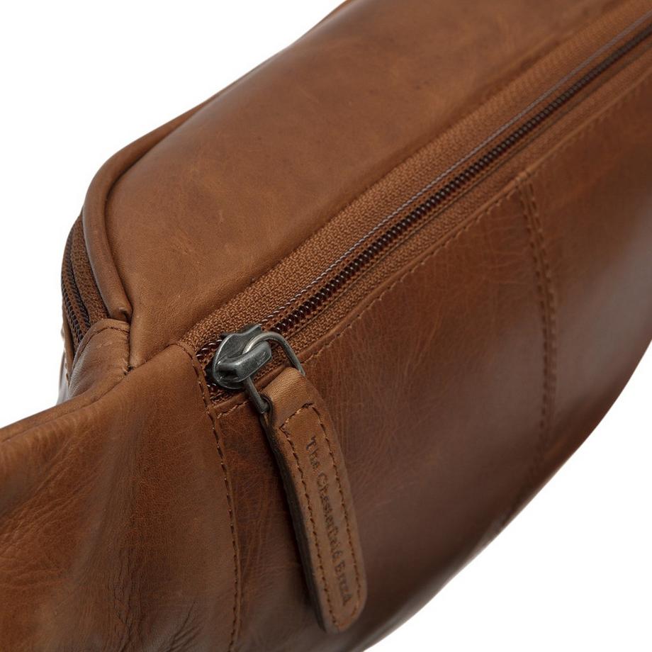 Chesterfield Sac banane en cuir cognac  