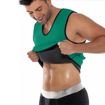 Top da allenamento con effetto sauna - Turchese 4XL