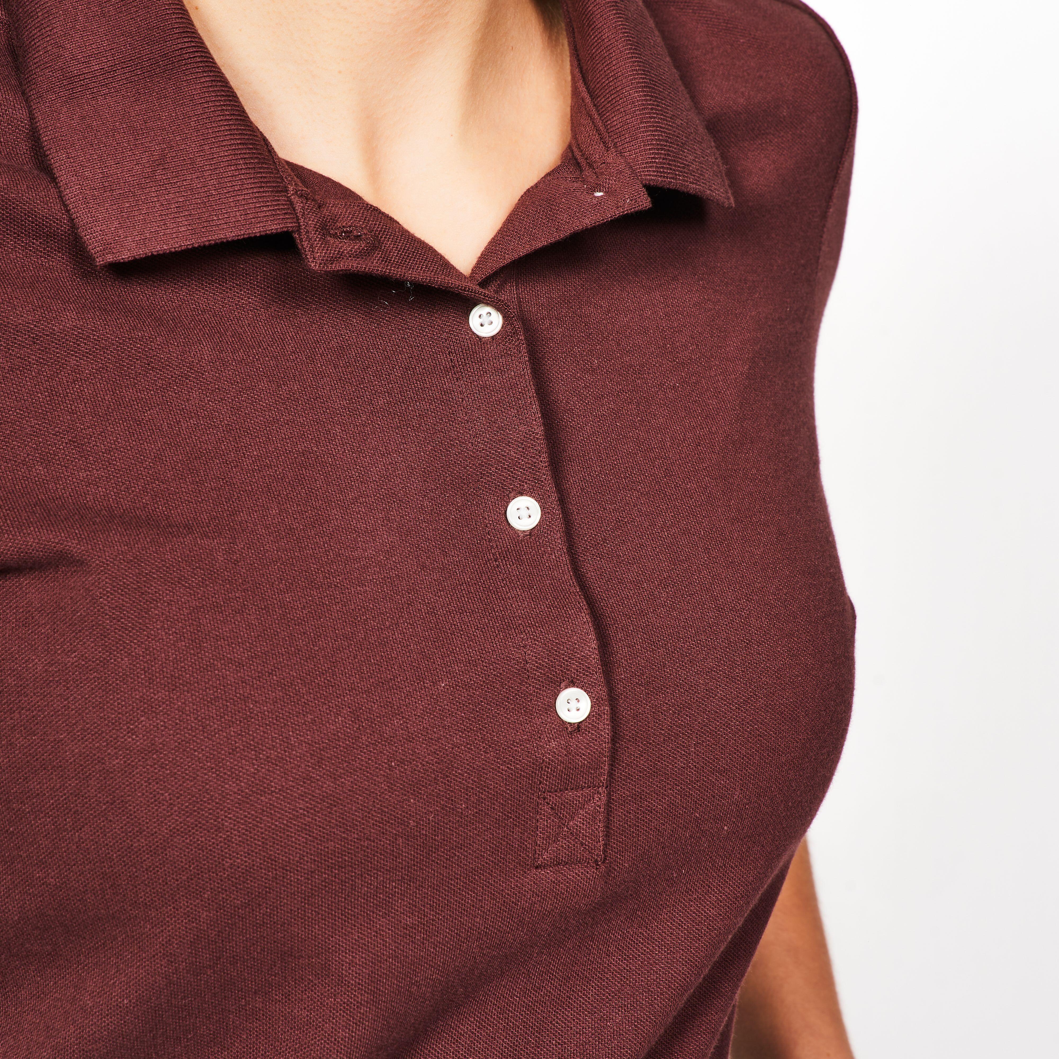 INESIS  Polo golf donna maniche corte cotone 