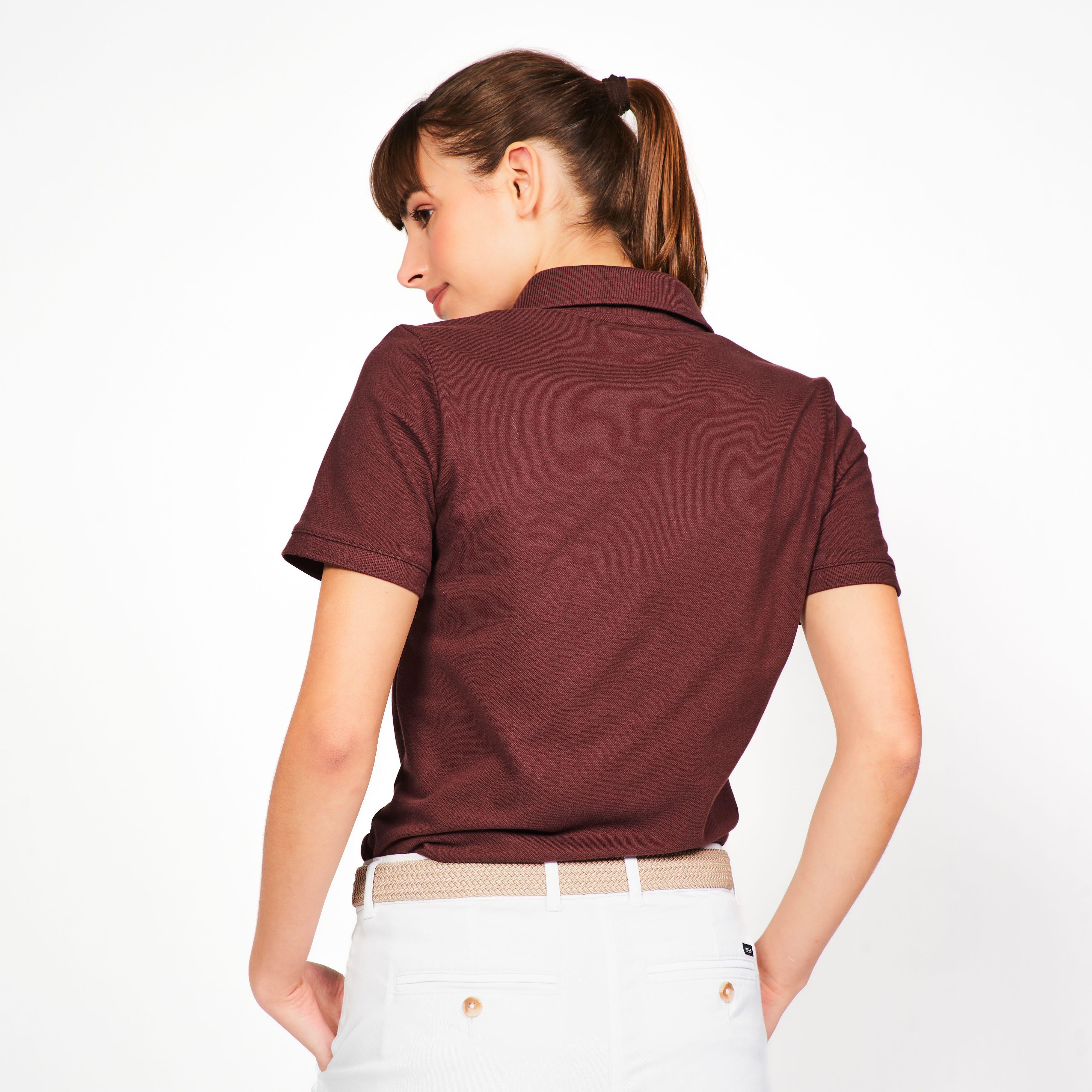 INESIS  Polo golf donna maniche corte cotone 