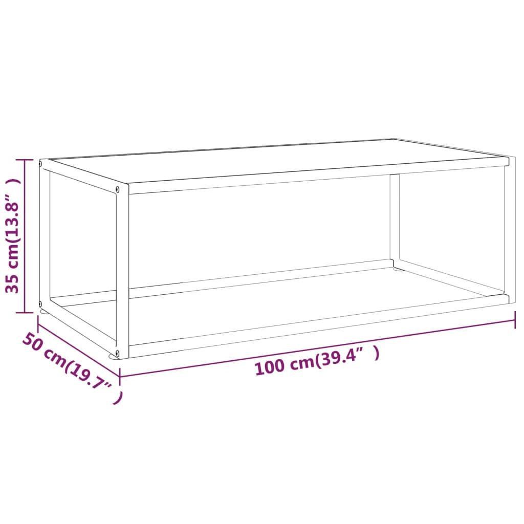 VidaXL Table basse verre  