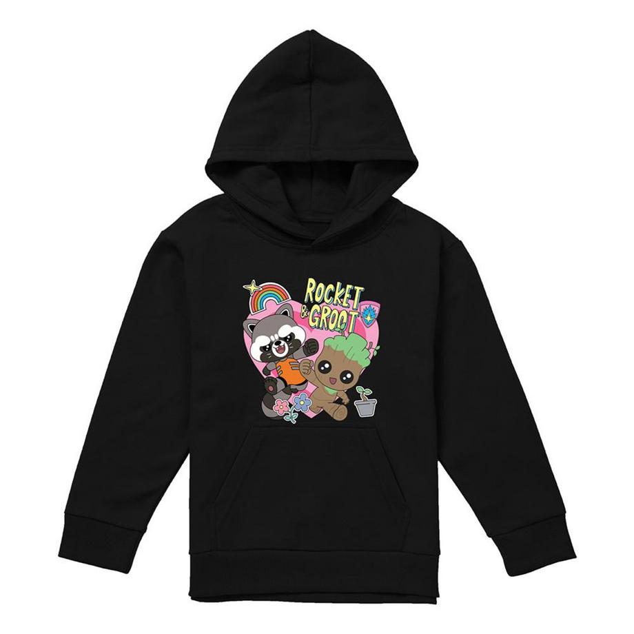 Bff Felpa Con Cappuccio Rocket E Groot Da Indossare