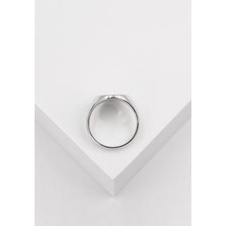 MUAU Schmuck  Bague à plaque en or blanc 750 