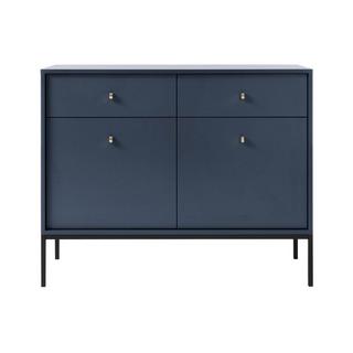 Vente-unique Sideboard mit 2 Türen & 2 Schubladen - Blau - BOGDAN  