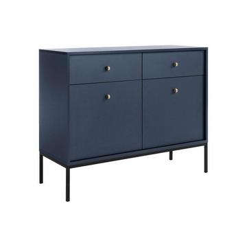 Sideboard mit 2 Türen & 2 Schubladen - Blau - BOGDAN