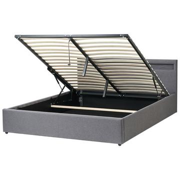 Lit ottoman avec LED en Tissu ARMELLE