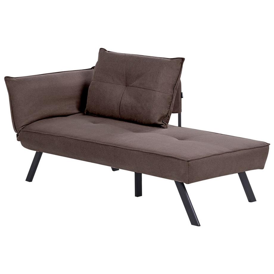 Beliani Chaise longue côté gauche en Tissu Moderne ROCAMADOUR  