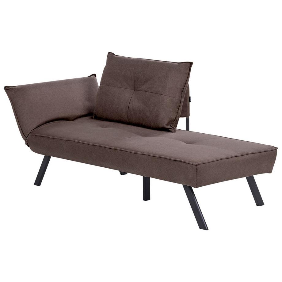 Beliani Chaise longue côté gauche en Tissu Moderne ROCAMADOUR  