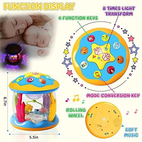 Activity-board  Jouet bébé projecteur rotatif avec musique/lumière 