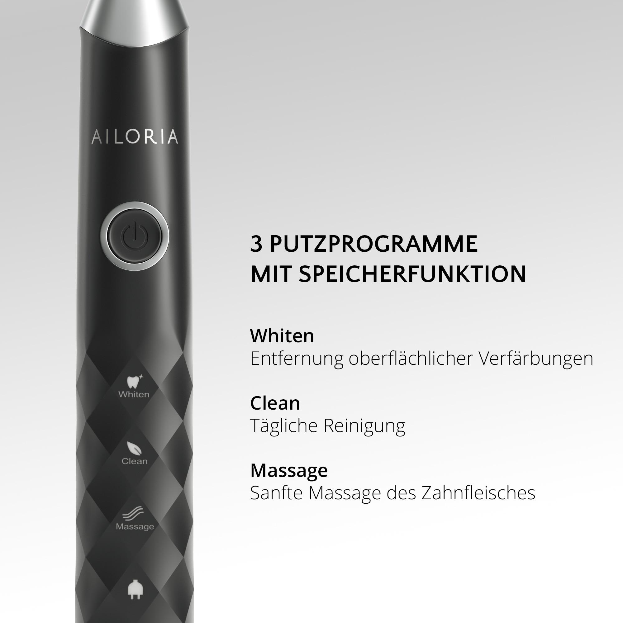 AILORIA SHINE BRIGHT SET USB-Schallzahnbürste  