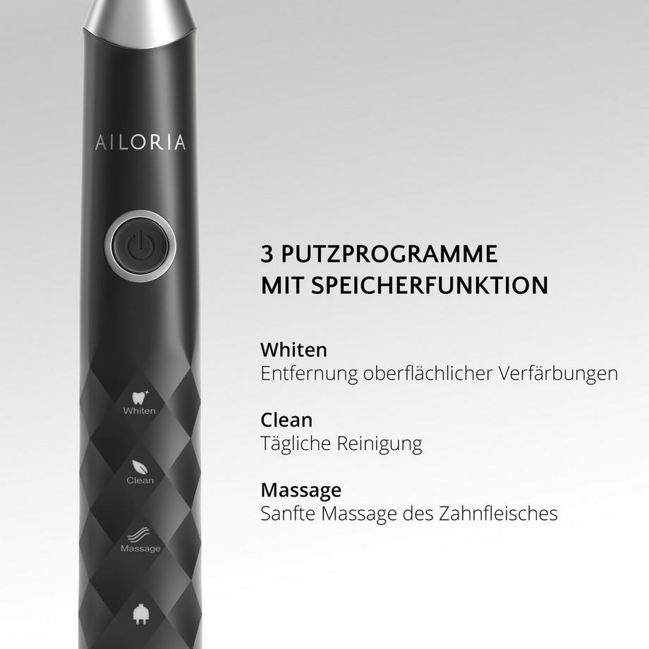 AILORIA SHINE BRIGHT SET USB-Schallzahnbürste  