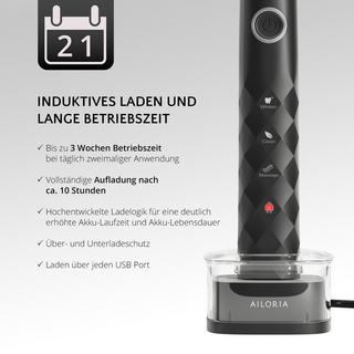 AILORIA SHINE BRIGHT SET USB-Schallzahnbürste  