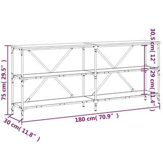 VidaXL Table console bois d'ingénierie  