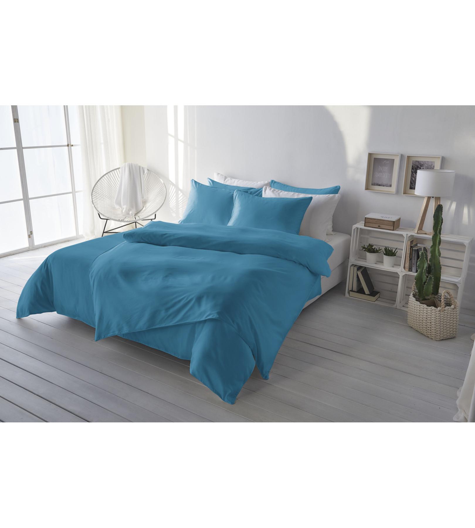 Living Home Uni Satin Taie de duvet  