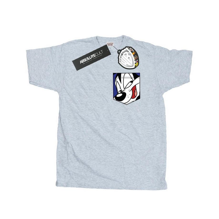 LOONEY TUNES Pepe Le Pew T-Shirt à Poche  