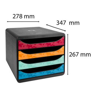 Exacompta Module de classement Big Box 4 tiroirs Maïa  