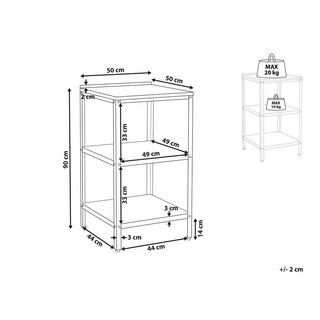 Beliani Isola per cucina esterna en Acciaio Moderno VILAMA  