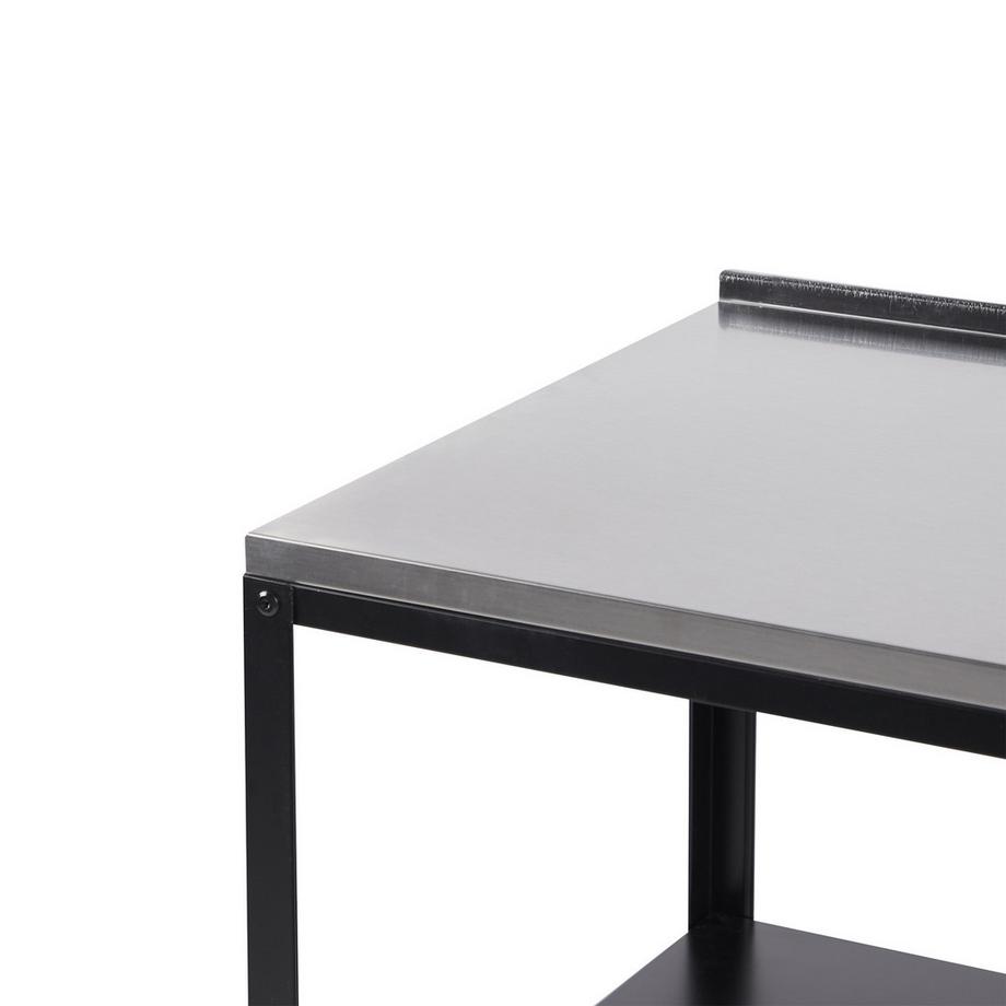 Beliani Outdoor-Kücheninsel aus Stahl  VILAMA  