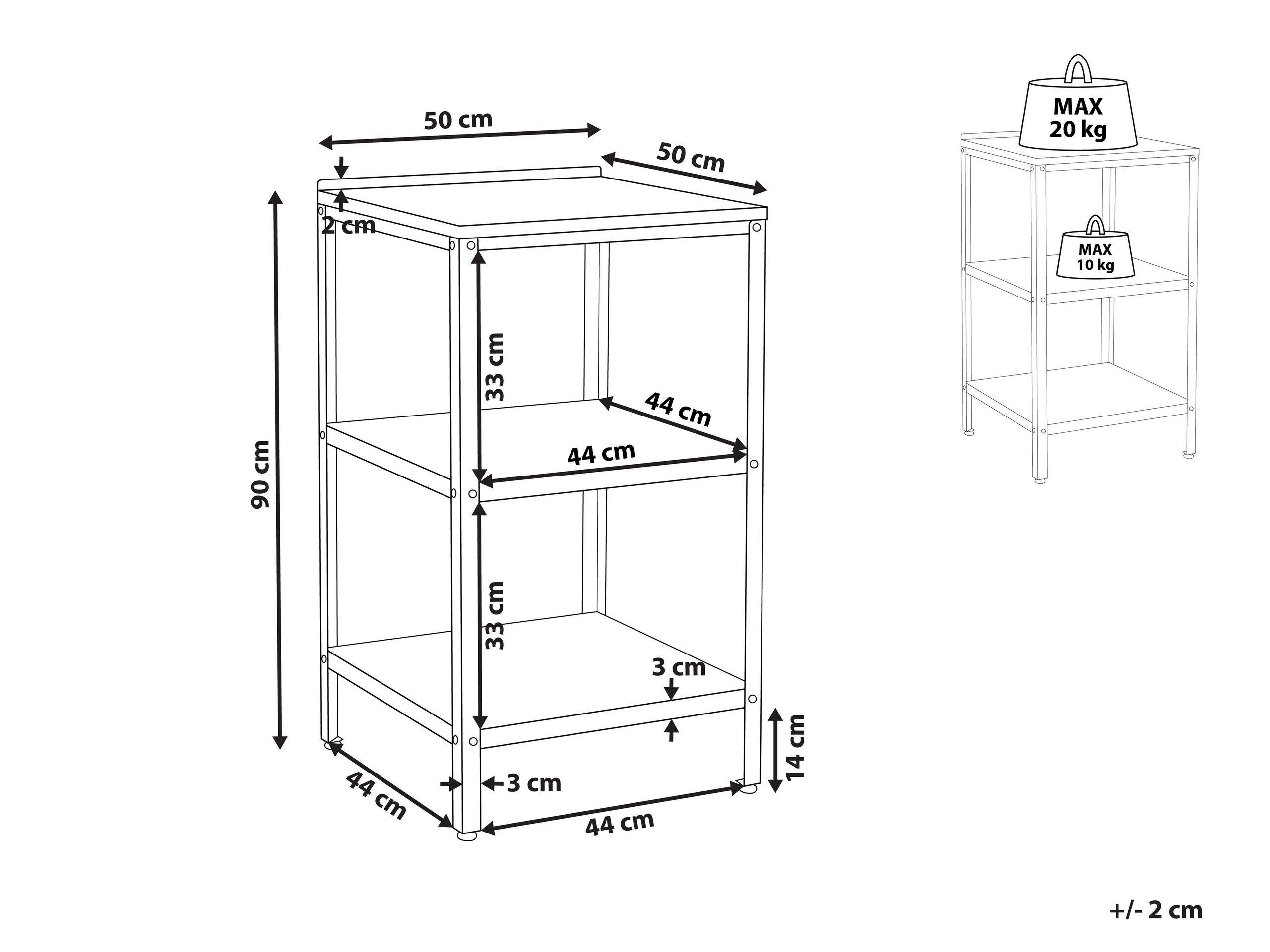 Beliani Outdoor-Kücheninsel aus Stahl Modern VILAMA  