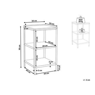 Beliani Outdoor-Kücheninsel aus Stahl Modern VILAMA  