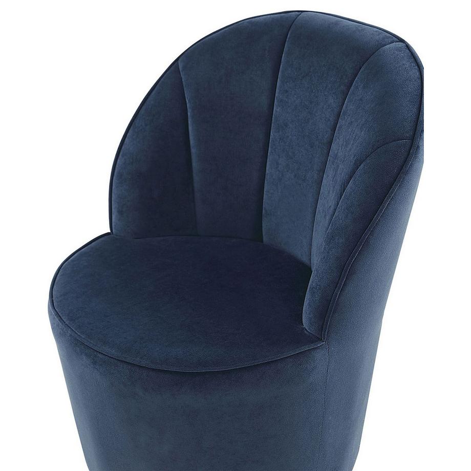 Beliani Fauteuil en Velours Glamour ALBY  
