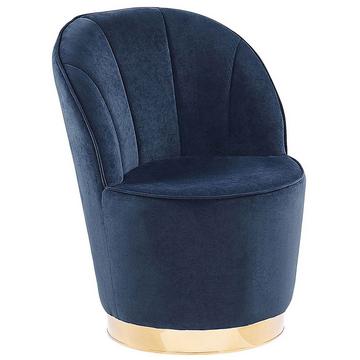 Fauteuil en Velours Glamour ALBY