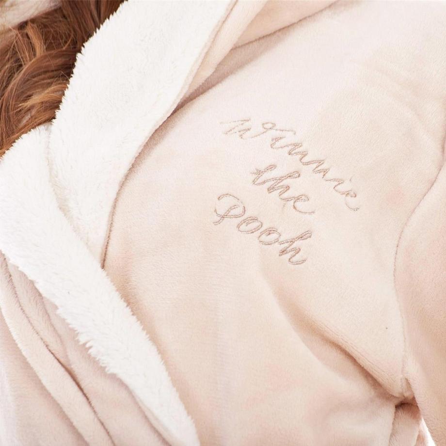 Winnie the Pooh Bedruckter Fleece Morgenmantel mit Gürtel  